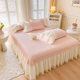 Spot Princess Fengliang F Doudou Ice Silk Cool Mat Three-piece Set Summer Household Washable Bed Sheet Y Bed Skirt Bed Cover