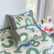 Cartoon ice silk mat three-piece set for children's summer water-washed bed sheets M people air conditioning soft mat student dormitory bed