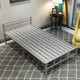 Folding bed steel a wire bed single household thick iron bed A double simple bed lunch break companion bed foldable iron frame