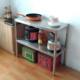Stainless steel cabinet storage rack 2-layer kitchen storage rack floor-standing microwave oven rack pot rack storage rack multi-layer