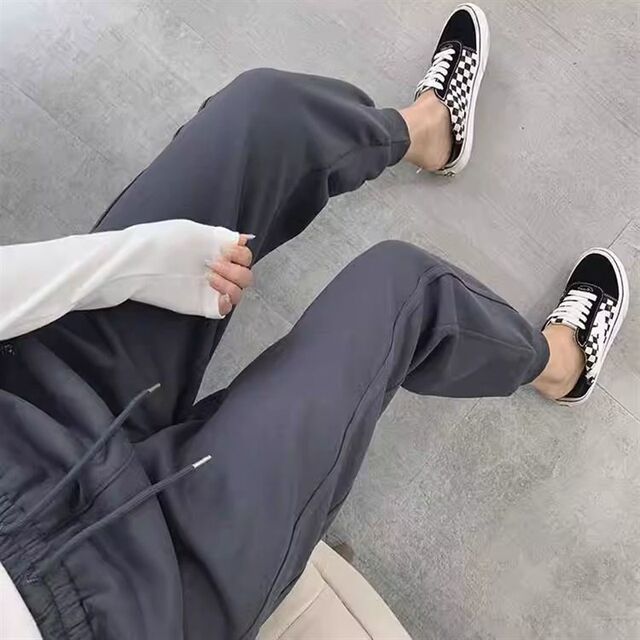 150小个子秋冬加绒束脚运动休闲D裤女七八分显高韩版哈伦小脚卫裤