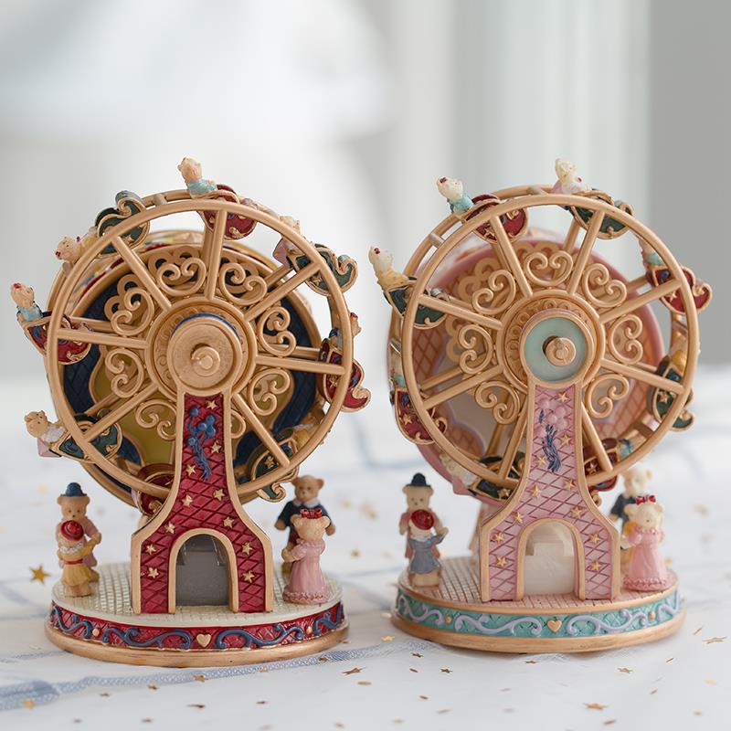 2024 NEW FERRIS MUSIC BOX LOVE HONEY ONLY FOR YOU WHEEL MUSIC BOX GIRL HEART PRACTICAL GIRLS CHILDRENS BIRTH