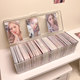 Card storage box transparent flip dustproof card box kpop Korean entertainment star album small card Nezha card collection box