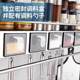Stainless steel punch-free kitchen shelf wall-mounted seasoning box storage rack knife rack wall hanging supplies