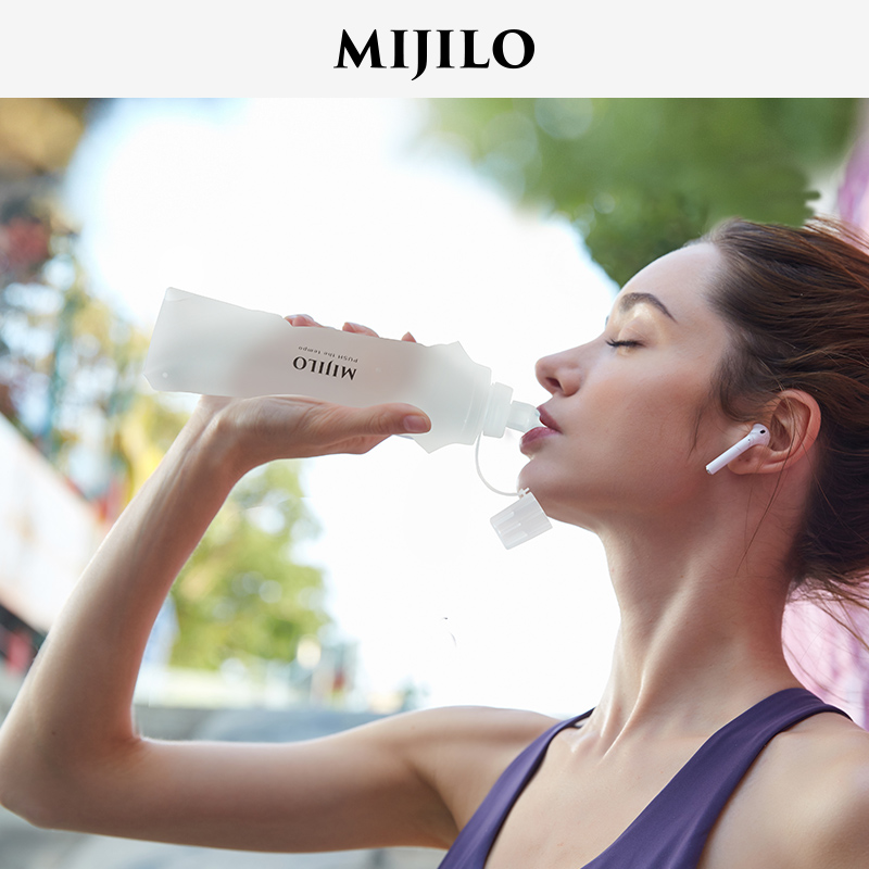 mijilo Sports Bottle Outdoor Soft Foldable Trail Running Bag Marathon Portable Water Cup_voghion.com