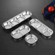 304 stainless steel seasoning dish Korean barbecue hot pot dipping dish seasoning dish vinegar dish two grid three grid kimchi dish