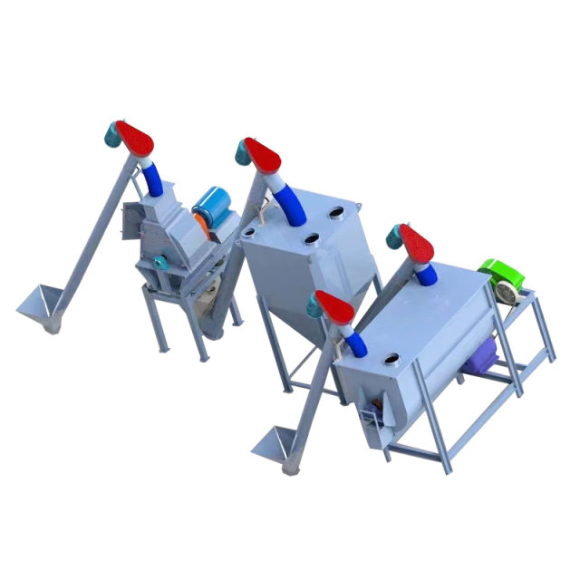 Small fully automatic feed pellet machine production line Special large, medium and small full set of pellet feed machine equipment for breeding