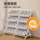 Kitchen trolley movable multi-functional storage rack fruit and vegetable storage rack fresh supermarket shelf vegetable basket