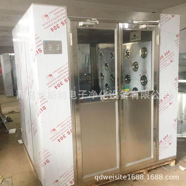 Double door cargo shower room, personnel air shower room equipment, cargo air shower channel manufacturer, professional installation