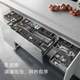 Kitchen cabinet tool pull basket single-layer drawer space aluminum damping storage rack three-layer seasoning basket