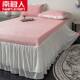 Antarctic people iced doodle children's bed sheet three-piece set household bed skirt style summer solid color ice silk cool mat air conditioning mat
