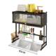 Kitchen sink storage rack household dishes storage dish sink sink pool dustproof cabinet multi-function drain rack