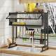 Kitchen sink storage rack household dishes storage dish sink sink pool dustproof cabinet multi-function drain rack