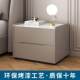 Fully solid wood stone slab painted bedside table simple modern minimalist creative storage cabinet small storage cabinet complete installation