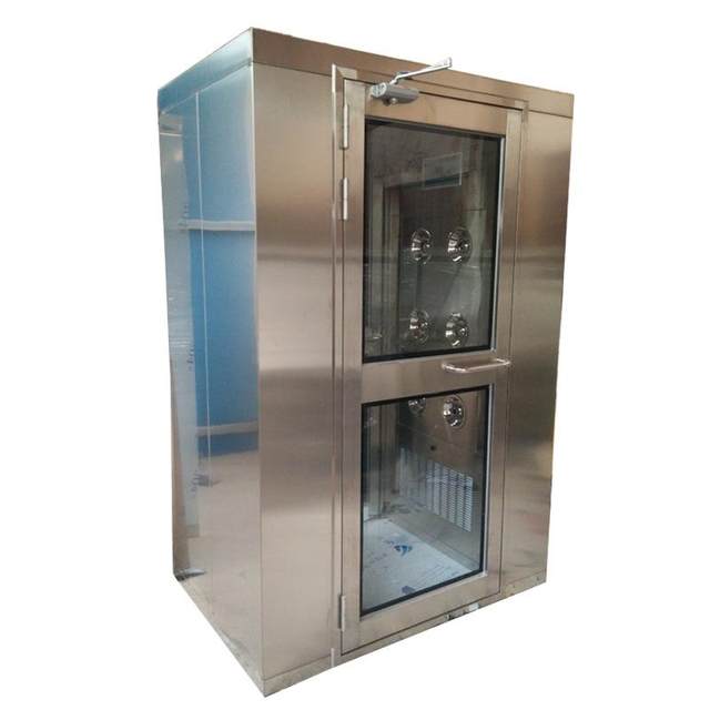 Manufacturer stainless steel air shower room single person single blow double person double blow dust-free workshop intelligent voice purification air shower door