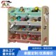 Children's toy storage rack solid wood storage box kindergarten classification cabinet baby bookshelf toy storage artifact household use