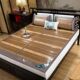 Summer mat naked sleeping double-sided foldable hard bamboo mat summer large bed single double household thickened rattan mat