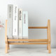 Small bookshelf on solid wood table with bookshelf books and bookshelf holding small storage shelf office documents