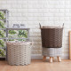 Dirty laundry basket household imitation rattan toy storage basket bedroom bathroom woven laundry basket storage basket large-sized dirty laundry basket