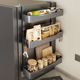 Kitchen punch-free refrigerator storage rack side storage fresh bag membrane rack multifunctional household multi-layer seasoning rack