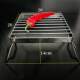 Yinuo Outdoor Stainless Steel Foldable Storage Mini BBQ Mesh Hoist Outdoor Camping Load Bearing Barbecue Mesh Grill