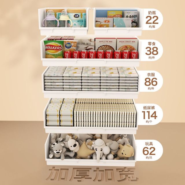 Embroidered thickened c bedroom drawer storage cabinet plastic children's storage baby wardrobe multi-layer finishing box bedside