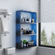 Punchless kitchen storage rack wall-mounted transparent acrylic multi-layer storage simple modern bathroom bathroom