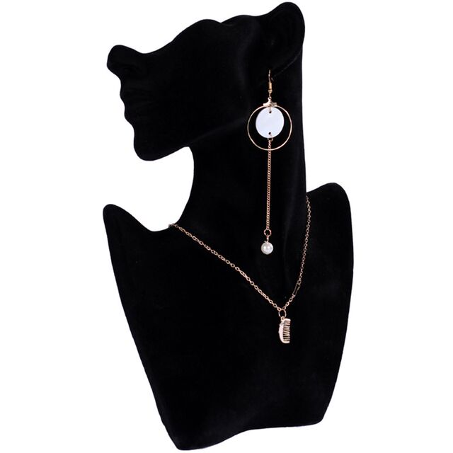 Jewelry Portrait Model Neck Rack Necklace Jewelry Earring Display Rack Props Side Face Neck Model Storage Ornament