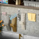 Clothes hanger storage artifact on balcony wall-mounted clothes hanger hook holder clip T-hanger rod clothes hanger storage rack