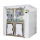 Air shower room manufacturer stainless steel multi-person double-blowing induction shower room air shower room air shower door