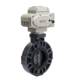 Series electric butterfly valve