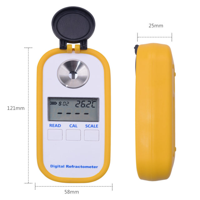 DR403 digital display liquor alcohol detector ethanol concentration meter alcohol refractometer 0-73% alcohol meter