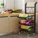 Ins storage rack snacks cart kitchen floor-standing multi-layer fruit and vegetable storage basket vegetable rack vegetable basket vegetable basket