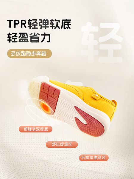 m1m2儿童帆布鞋2026秋季新款百搭休闲男女童校园鞋轻便防滑室内鞋 — 4