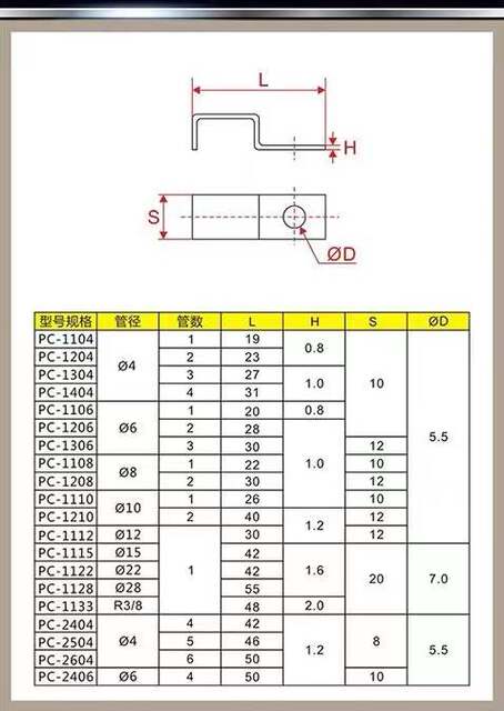 PC oil pipe fixing pipe clip copper pipe clip buckle iron nylon pipe aluminum single double sided card single tube multiple strips 110406