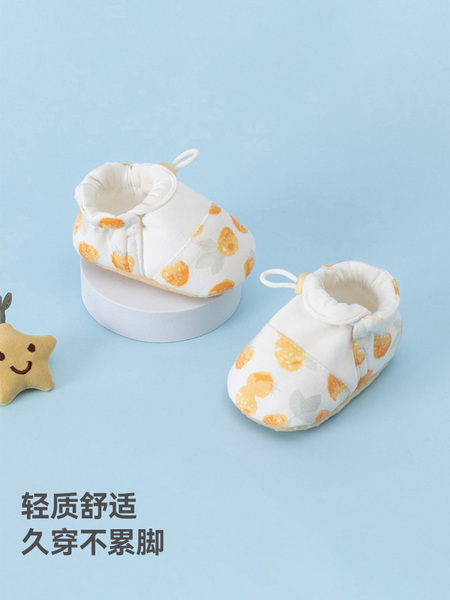 贝肽斯婴幼儿脚套春秋新款新生儿鞋子小月龄宝宝室内软底学步鞋S — 3