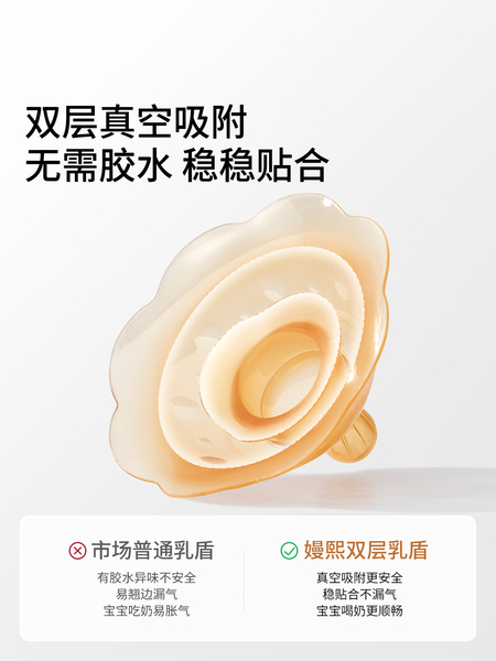 嫚熙乳盾超薄奶盾喂奶神器乳头内陷辅助保护罩大乳头仿哺乳奶嘴 — 5