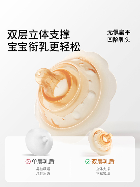 嫚熙乳盾超薄奶盾喂奶神器乳头内陷辅助保护罩大乳头仿哺乳奶嘴 — 4