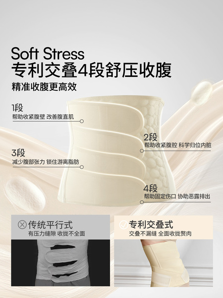 【轻薄款】嫚熙小轻风收腹带产后产妇专用透气轻薄款顺产剖腹产 — 2