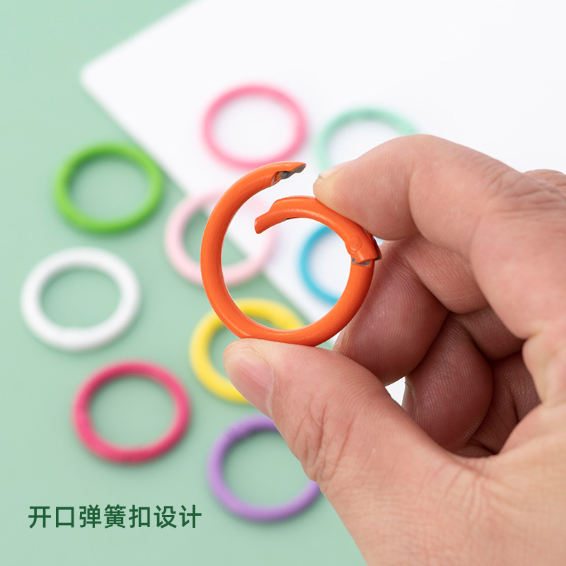 32MM COLOR LACQUERED KEY RING RING CREATIVE OPEN SPRING RING BUCKLE BAG ACCESSORIES HARDWARE ALLOY KEY CHAIN