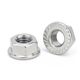 304/201/316 Stainless steel flange nut hexagonal anti-loosening screws pad anti-slip nut M3M4M5M6M8