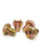 GB29.2 Color-plated zinc cross groove outer hexagon screw rod Galvanized pocket bolt Concave brain screw M4M5M6M8