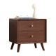 Solid wood rubber wooden bedside table Wasabi style home bedroom bedside simple modern storage cabinet storage cabinet small cabinet