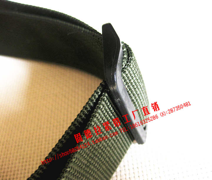 FACTORY CUSTOMIZED  THICKENED ARMY GREEN POLYPROPYLENE NYLON WEBBING MESH BUCKLE WAIST BAG BELT STRAPPING COMPRESSION PACKING AND STRAPPING