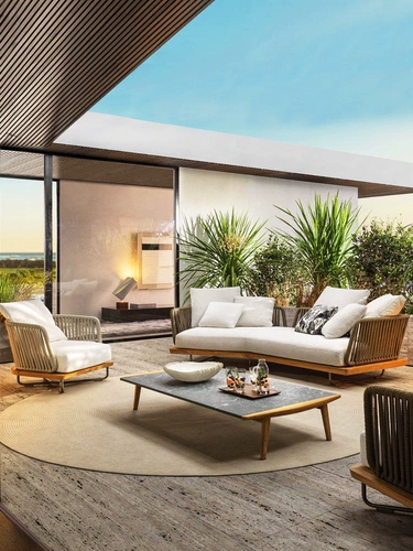 Дорожный диван, мебель для отдыха, вилла из натурального дерева