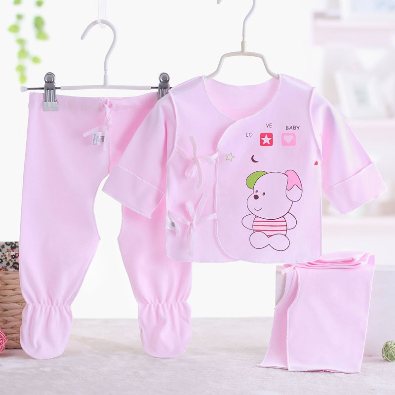 NEWBORN CLOTHES COTTON SPRING AND AUTUMN CLOTHES BABY MONK CLOTHES NEWBORN BABY UNDERWEAR THREE-PIECE SET M302