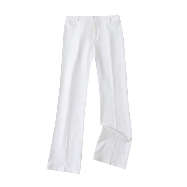 Suit pants for summer new style foreign trade women's commuting versatile high waist slim fit and slightly elastic slim feet trousers 18267