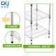 Four-layer drill-free storage rack bathroom square floor-standing storage rack movable kitchen storage rack kitchen supplies