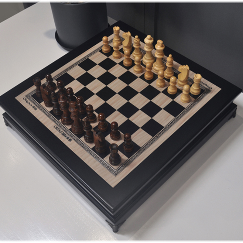 대형 체스 어린이 고급 목조 체스 장식품 장식 베이 창 테이블 무료 배송