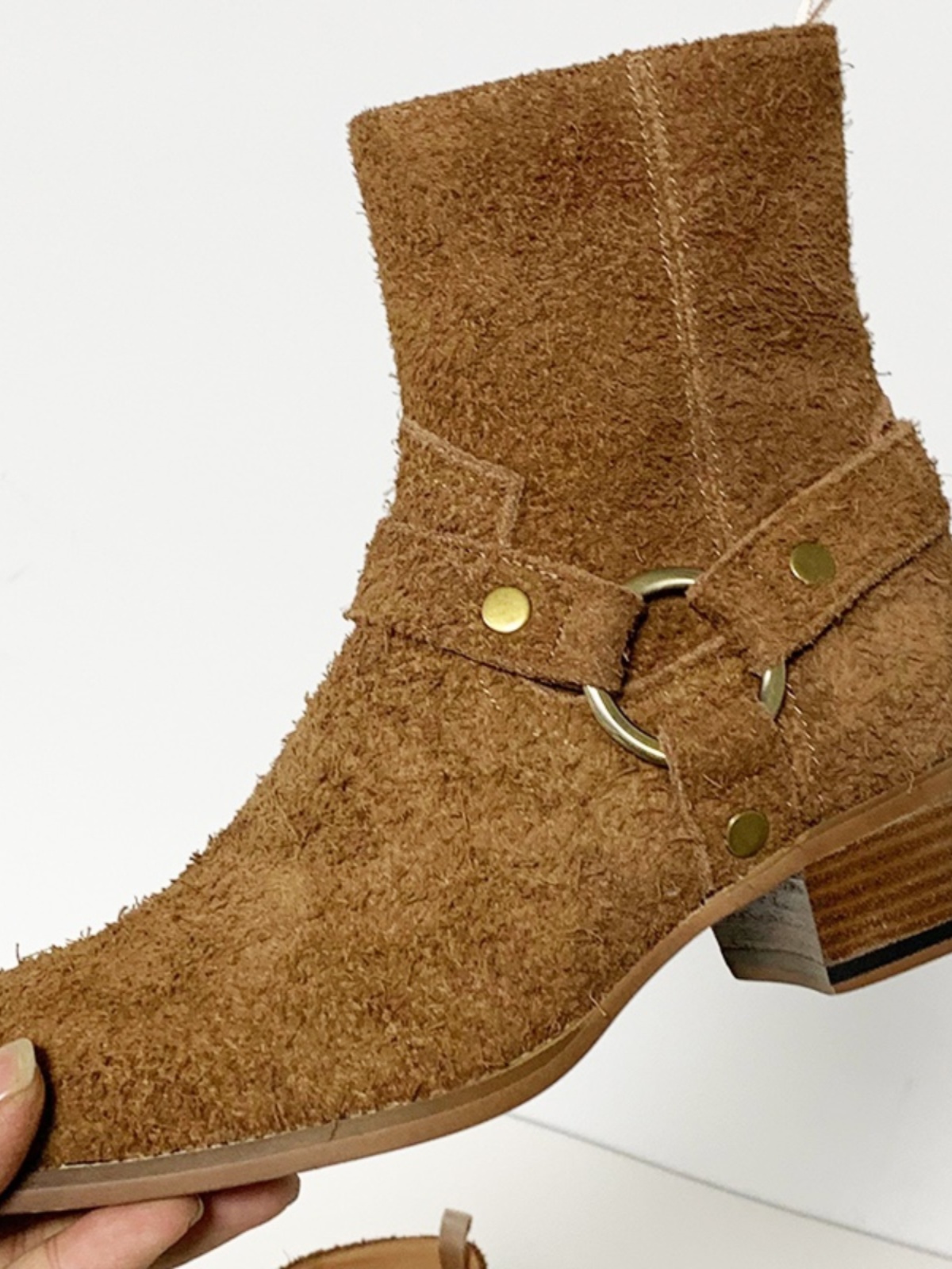 CHELSEA BOOTS MENS 2023 EUROPEAN AND AMERICAN YOUTH TRENDS AUTUMN AND WINTER NEW FASHION BRITISH LONGHAIR SHOES BUCKSKIN MARTIN BOOTS